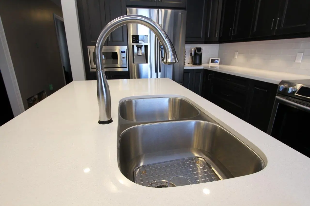 Dark wood kitchen