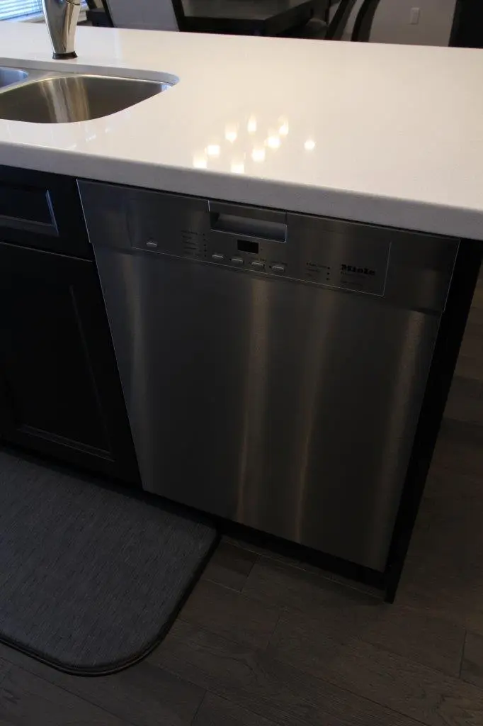 Dark wood kitchen