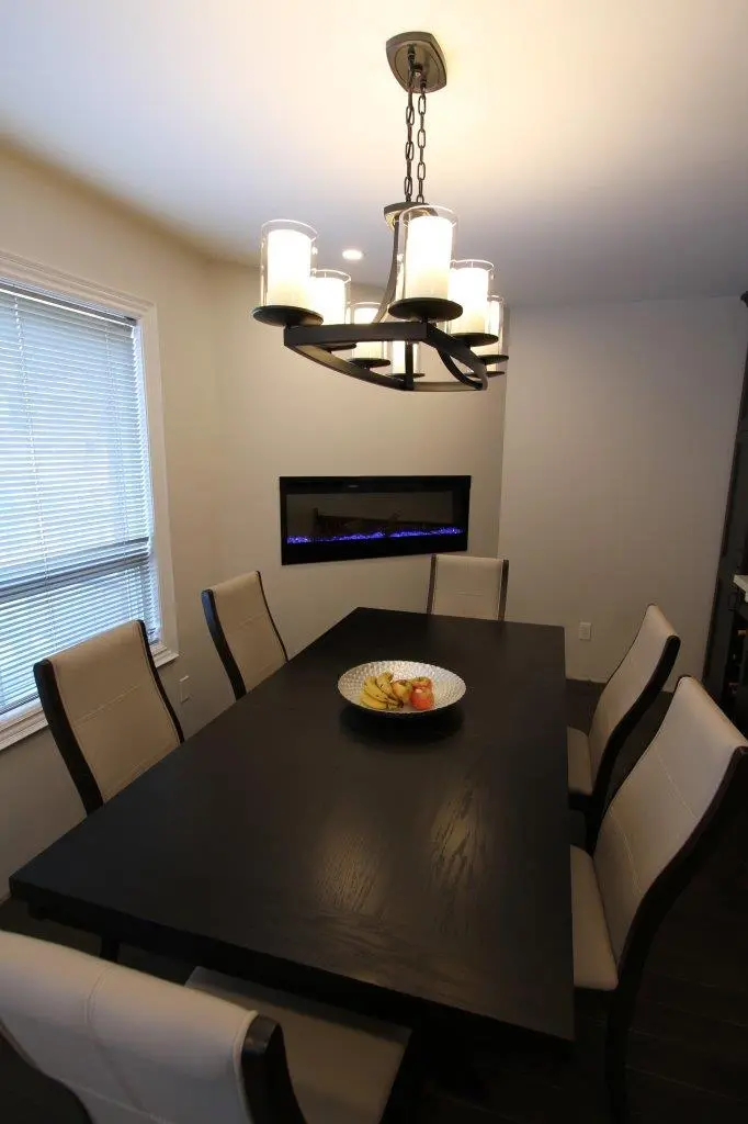 Dark wood kitchen