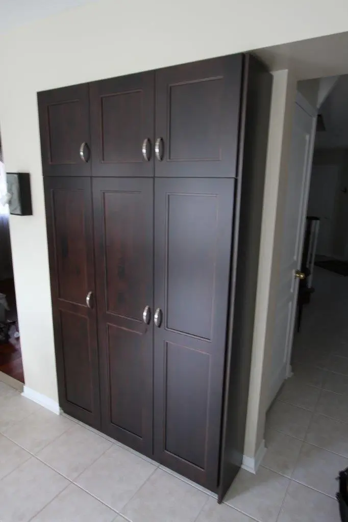 Dark wood kitchen