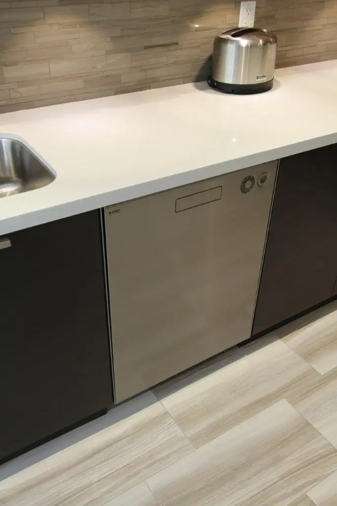 Dark wood kitchen