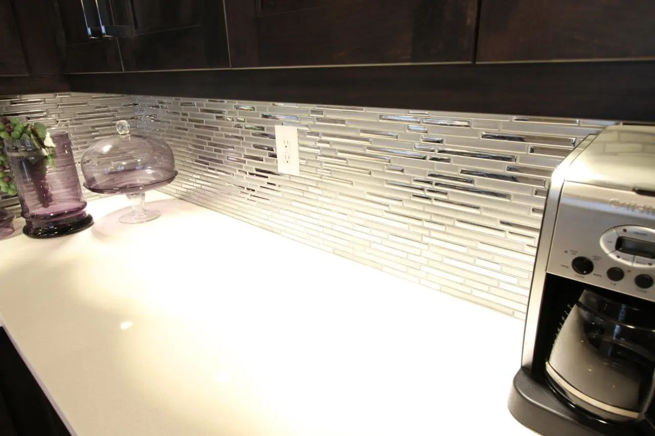 Dark wood kitchen