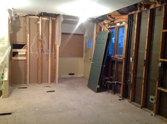 during renovation
