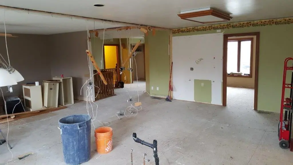 during renovation