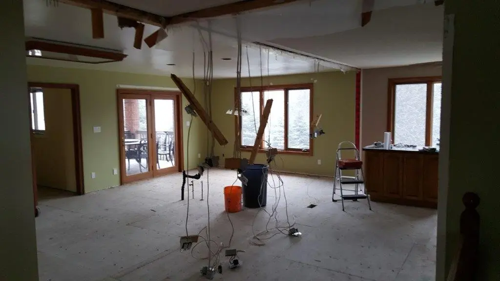 during renovation