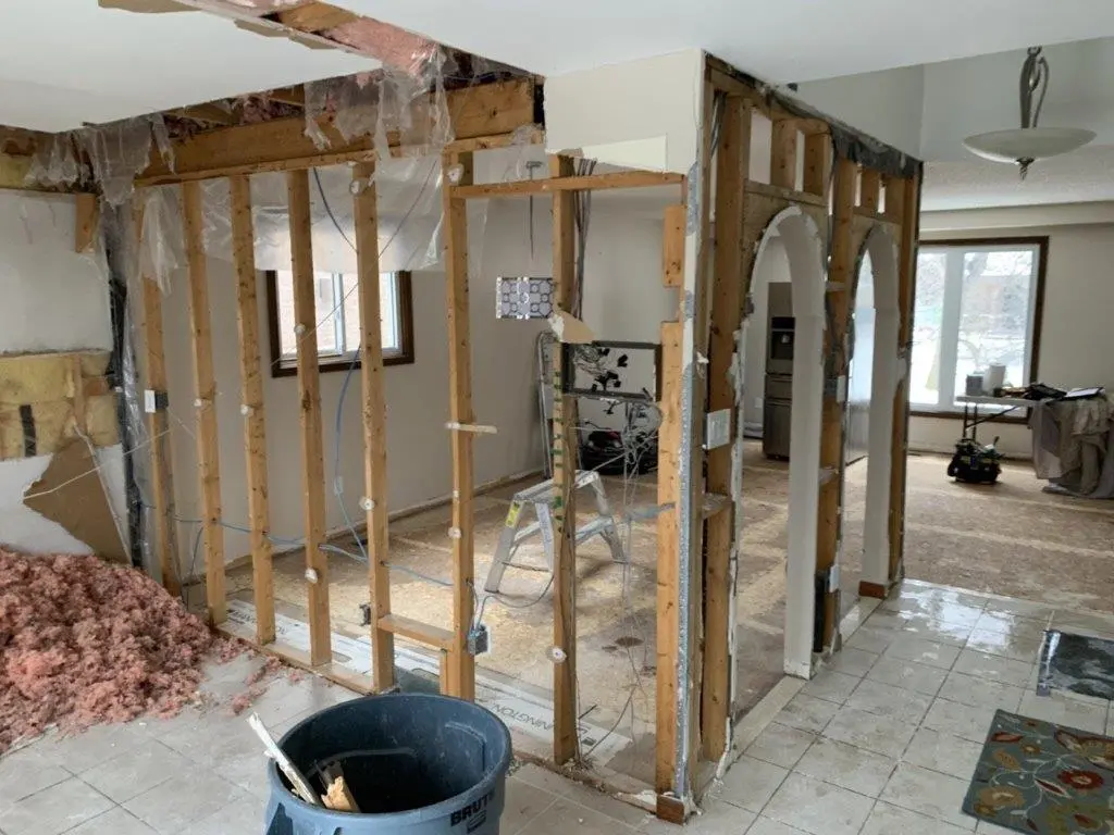 during renovation