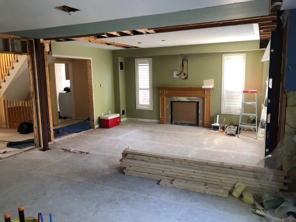During renovation